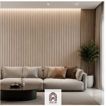 ديكور بديل الخشب WPC للجدران بتصميم حديث.معلم بديل الخشب بالرياض.