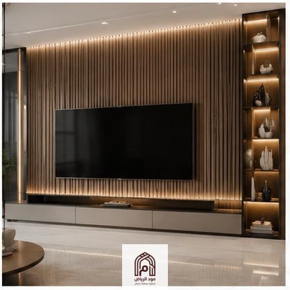 جدار بديل خشب WPC فاخر بتصميم عصري.معلم بديل الخشب بالرياض.