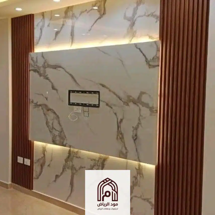 ديكور تلفزيون بديل الرخام
